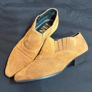 Vintage leather booties